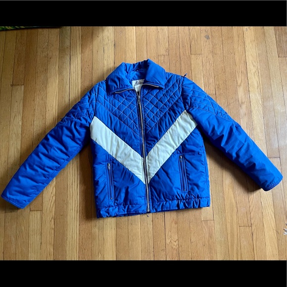 70s Vintage Ispo International Blue Ski Coat - Picture 6 of 12
